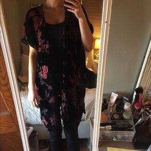 Velvet Floral Kimono
